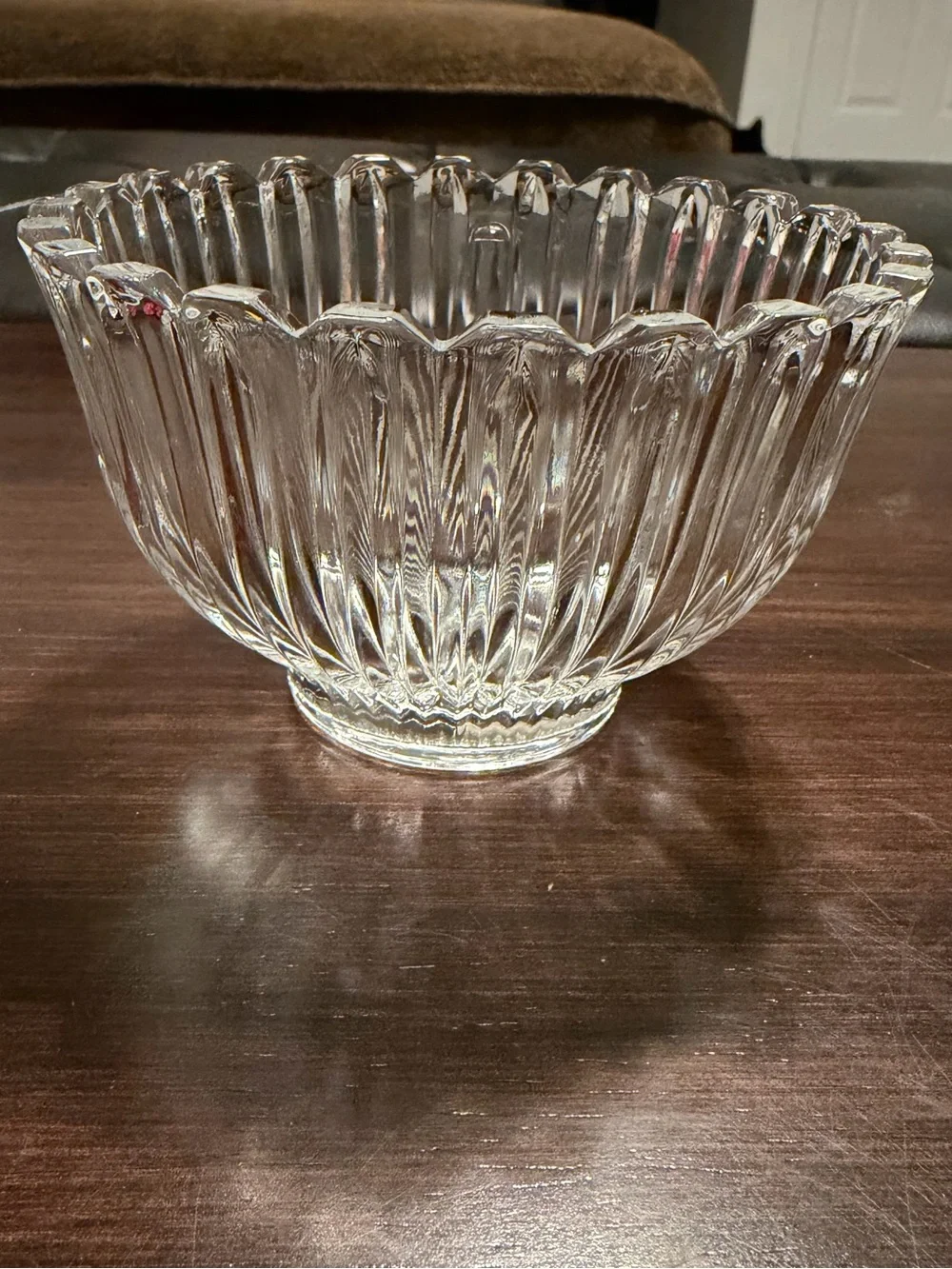 Vintage Clear Ribbed Glass Fairy Lamp Base – HOMCO / Indiana Glass